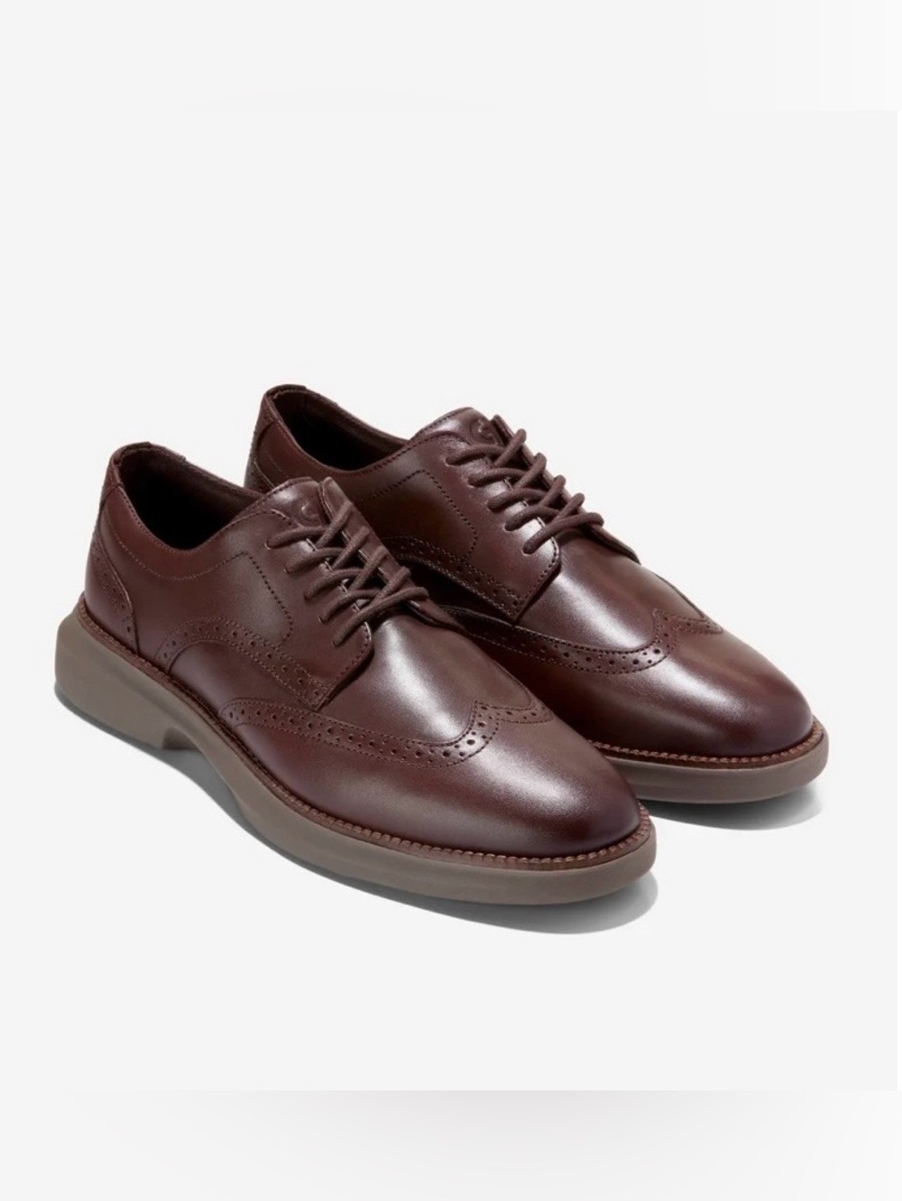 Cole Haan Men's Dark Brown Wingtip Oxfords Size 8.5